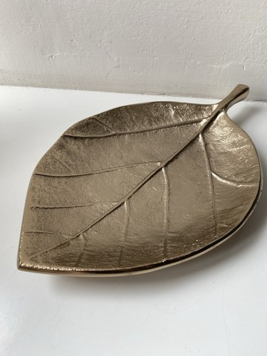 Metall deko schale blatt - deko,