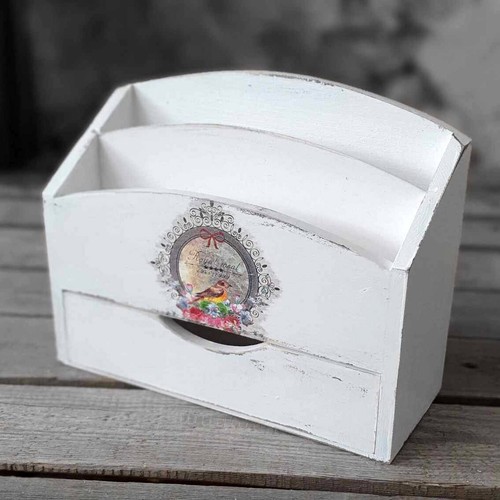 Vintage briefablage holzablage - briefablage,