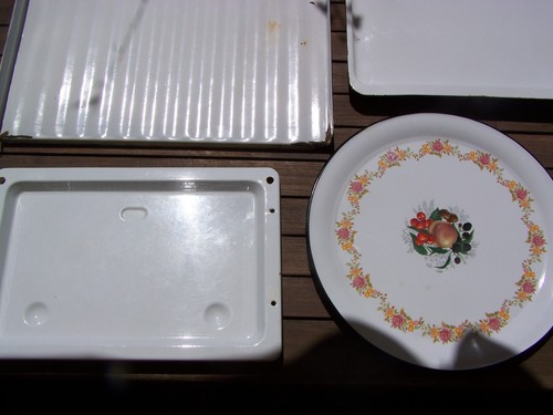Emaille tablett servierablage - tablett,