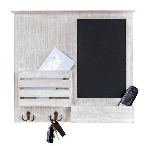 Memoboard 52x47cm holz - holz, weiß